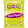 PINKOO Oval Papad golgappa 1 kg / Ready to Fry Oval papad