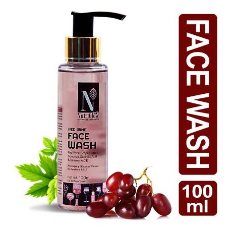 Nutriglow Advanced Organics Red Wine Face wash  (100 ml)