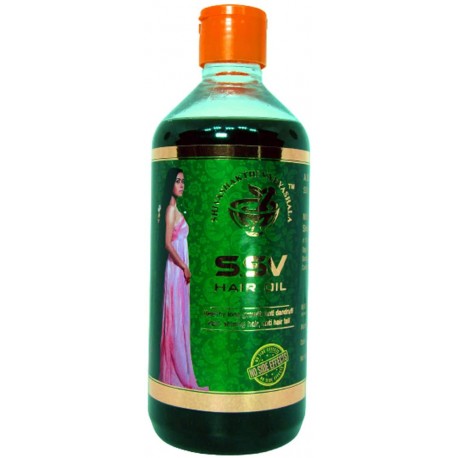 Shiva Shakthi Vydyashala Hair Oil Herbal Ssv for Long Smooth and Shine , Anti-Dandruff Any Problem Solution (500 ml)
