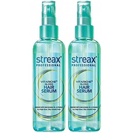 Streax Pro Vitariche Gloss Hair Serum, 100ml - Pack of 2