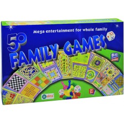 Ekta 50 in 1 Family Games Party & Fun Board Game | All 50 Classical Indoor Board Games in Pack of 1| All Age Group