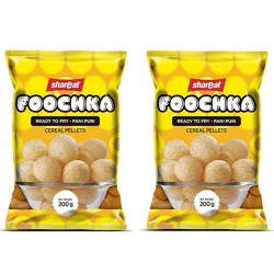 shareat pani puri ready to fry pani puri/golgappa 500 puri in 6 packet hygienically made pani puri foochka (pack of 6)