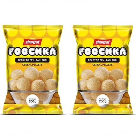 shareat pani puri ready to fry pani puri/golgappa 500 puri in 6 packet hygienically made pani puri foochka (pack of 6)