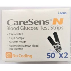 CARESENS N CARESENS N 100 Glucometer Strips