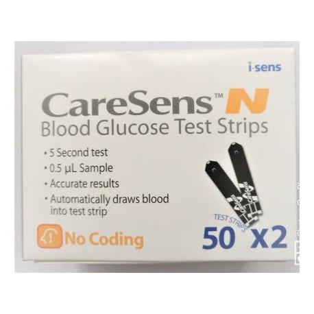 CARESENS N CARESENS N 100 Glucometer Strips