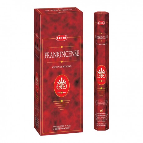 HEM Incense Frankincense - Box of Six 20 Sticks Tubes, 120 Sticks