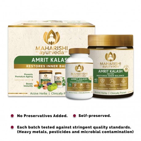 Maharishi Ayurveda Amrit Kalash -60 Tablets and 600 g Paste
