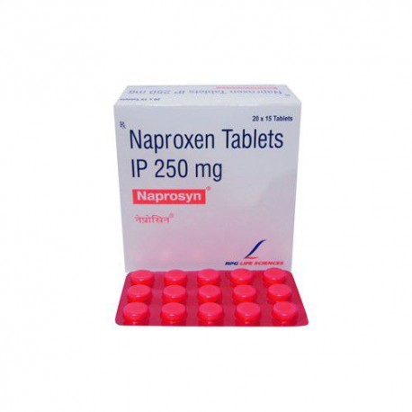 Naprosyn 250 Mg strips of 15 tablets (pack of 10 strips)