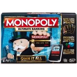 Monopoly Game: Ultimate Banking Edition Board Game, Electronic Banking Unit, Game For Families And Kids Ages 8 And Up