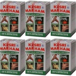 AYURVEDIC Kesri Marham Balm for All Joint and Pain Care (40 g) - Pack of 6