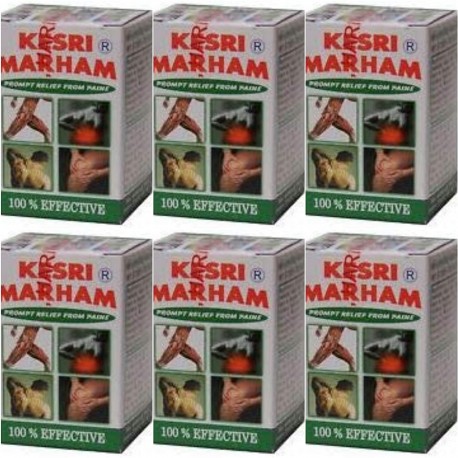 AYURVEDIC Kesri Marham Balm for All Joint and Pain Care (40 g) - Pack of 6