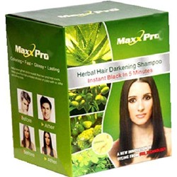Veda Herbals Maxx Pro Herbal Hair Darkening Shampoo, Pack of 10 (300ml)