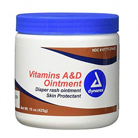 Dynarex Vitamins A & D Ointment Jar 425gm