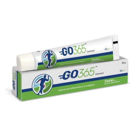 Charak GO365 Ointment For Joint Pain, Muscular Pain With Eucalyptus & Deodar Oil (Pack of 2)30gm