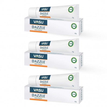 Vasu Dazzle Ointment Topical Pain Reliever, 25g (Pack of 3)