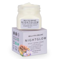 Bella Vita Organic Night Glow Face Cream For Skin Repair Sandalwood & Shea Butter 85gm