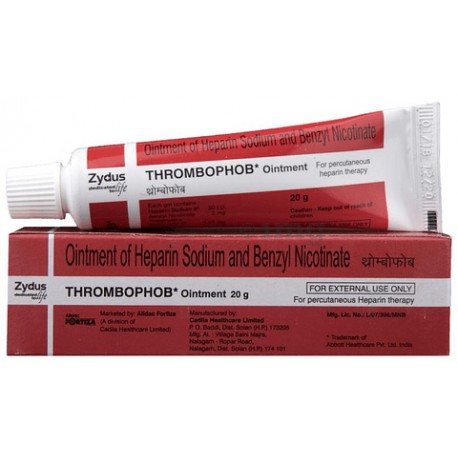 Benzyl Nicotinate  Heparin Thrombophob Ointment 20gm Pack of 3