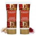 Vaadi herbals Chandan Kesar Haldi Fairness Face Pack (120 gms) (Pack of 2)