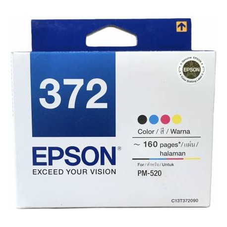 Epson 372 / T372 photo paper 4x6 100 pc Black + Tri Color Combo Pack Ink Cartridge