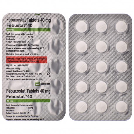 Febustat 40mg Tab 15 tab strips (pack of 3)