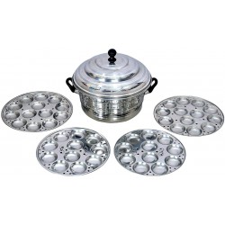 Stainless Steel Aquirios Idli Cooker with -4 Plates