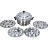 Stainless Steel Aquirios Idli Cooker with 4 Plates (48 idli, Silver Colour)