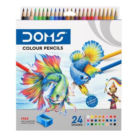 Doms  Colour Pencils- (Set of 1, Multicolor)