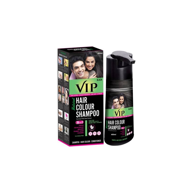VIP Hair Color Shampoo, (400ml)