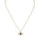 Vembley Amazing Gold Plated Evil Eye Pendant Necklace