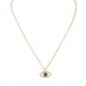 Vembley Amazing Gold Plated Evil Eye Pendant Necklace