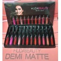 HUDA BEAUTY Matte Waterproof Lipstick set of 12