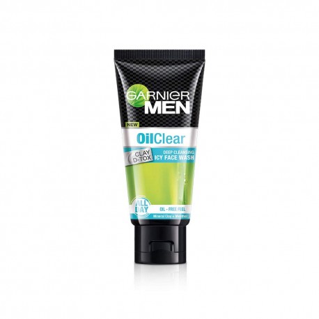 Garnier Men Oil Clear Clay D-Tox Face Wash, 50gm