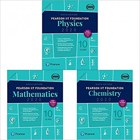Pearson IIT Foundation Series Class 10 Combo (Set of 3 Books)