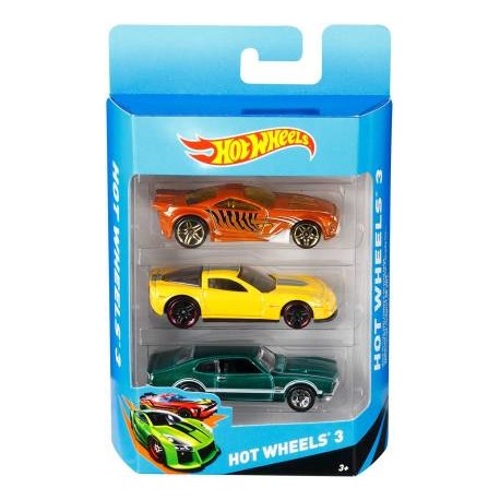 HOT WHEELS 3 car gift pack  (Multicolor)