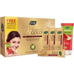 Joy 24 Carat Gold Glow Facial Kit  (5 x 11 g)