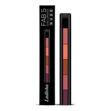 Ladisha Crazy Girl Fab 5 (5 in 1) Lipstick