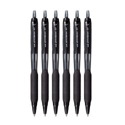UNI-BALL UNJSP101BK6 Jetstream Roller Ball Pen Set - Pack of 6 (Black)