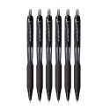 UNI-BALL UNJSP101BK6 Jetstream Roller Ball Pen Set - Pack of 6 (Black)