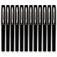 Baoke gel ink Roller Ball pen, fine point black 0.5mm 12 count