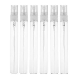 Hunky Dory 10ml Mini Unbreakable Transparent Empty Plastic Pen Spray- (Pack of 12)