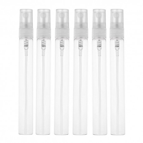 Hunky Dory 10ml Mini Unbreakable Transparent Empty Plastic Pen Spray- (Pack of 12)