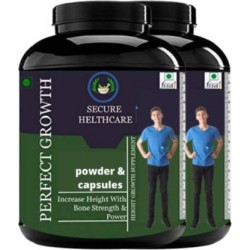 Secure Healthcare Perfect Growth Height Increase Orange Flavor Pack of - 2  (2 x 100 g)