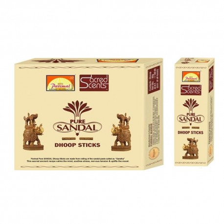 Parimal Sacred Scents Natural Pure Sandal Dhoop Sticks  6 Packs of 50 Grams