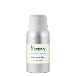 KAZIMA Agarwood Attar Perfume For Unisex - Pure Natural Undiluted (Non-Alcoholic) (100ml)