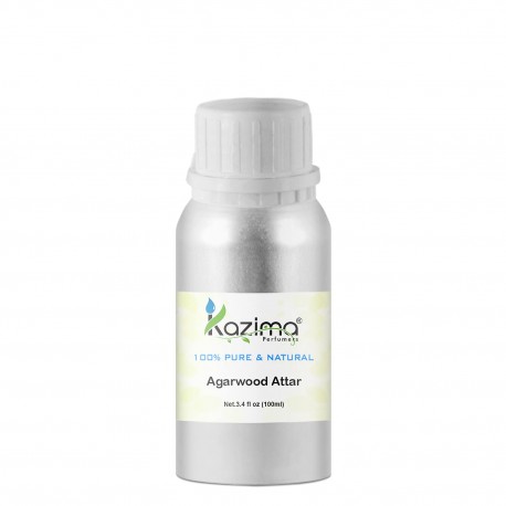 KAZIMA Agarwood Attar Perfume For Unisex - Pure Natural Undiluted (Non-Alcoholic) (100ml)
