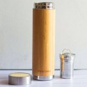INSTACUPPA Bamboo Green Tea Infuser Bottle,Steel Infuser Filter 500ml bottle