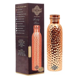 Indian Art Villa Pure Copper Leak Proof Bottle Volume-750 ml