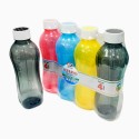 SPI Iceland Plastic Water Bottle Size: 1 LTR. (Multi-Colour) 4 Pcs.