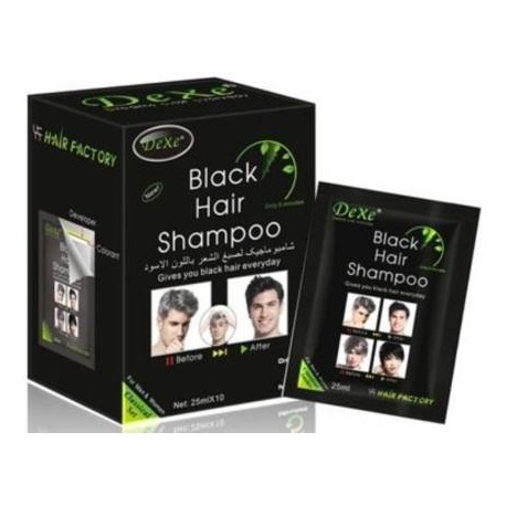 DeXe Instant Black Hair Shampoo - 25ml - 10 sachet