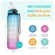 SOLARA Unbreakable Water Bottle 1 Litre with Motivational Time Marker( Colour May Vary)